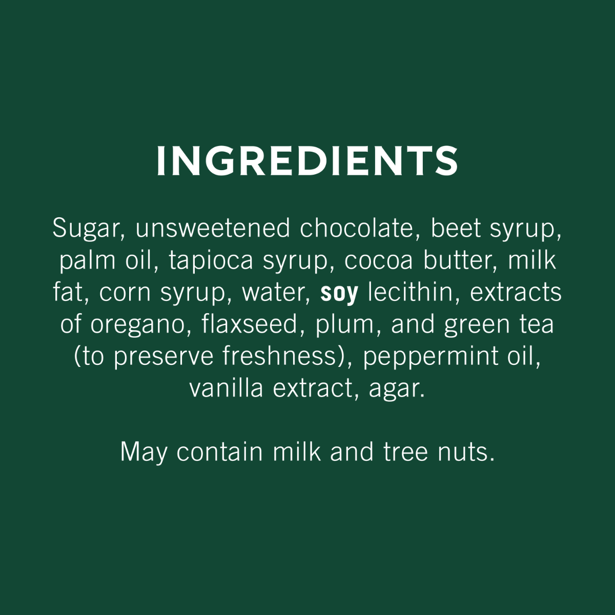 Alternative view of Dark Chocolate Mint SQUARES Medium Bag (Case of 6)