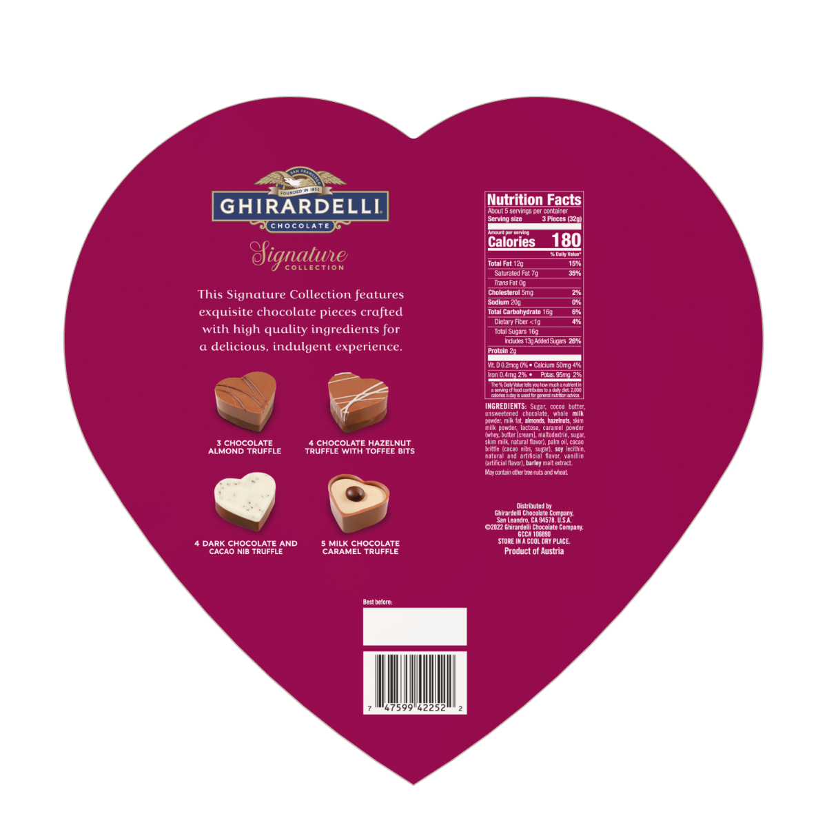 Valentine's Signature Praline Heart Gift Box - Image 3