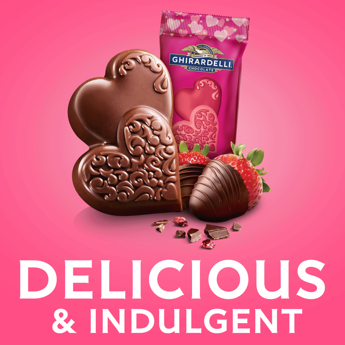 Milk Chocolate Covered Strawberry Hearts Case Pack (500 ct) - Image 4