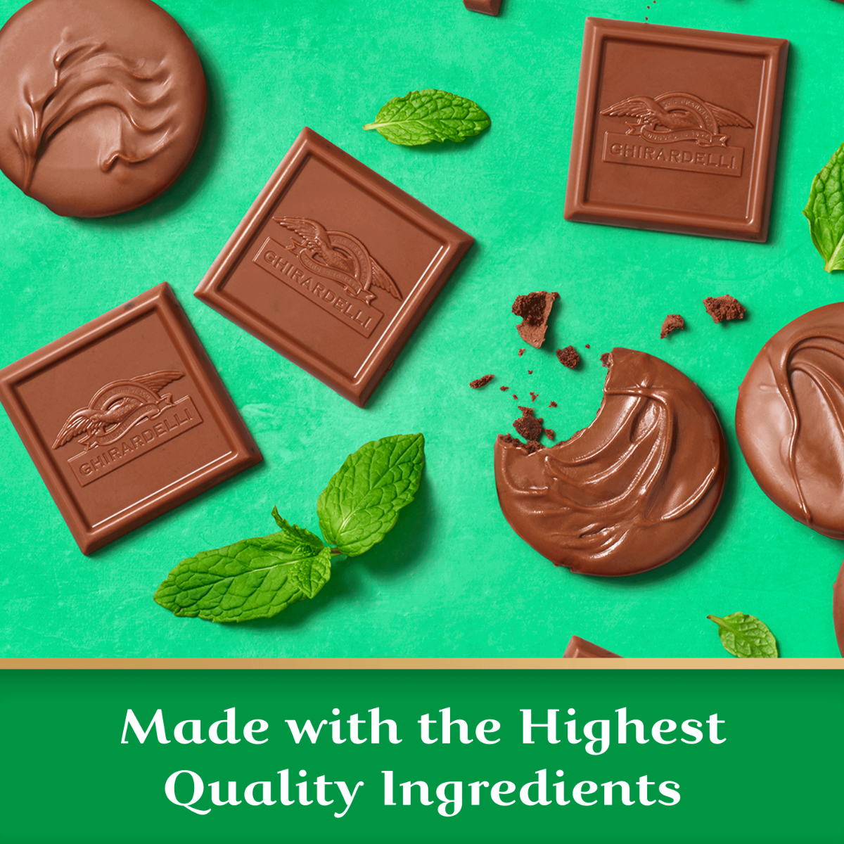 Milk Chocolate Mint Cookie SQUARES Case Pack (540 ct) - Image 4