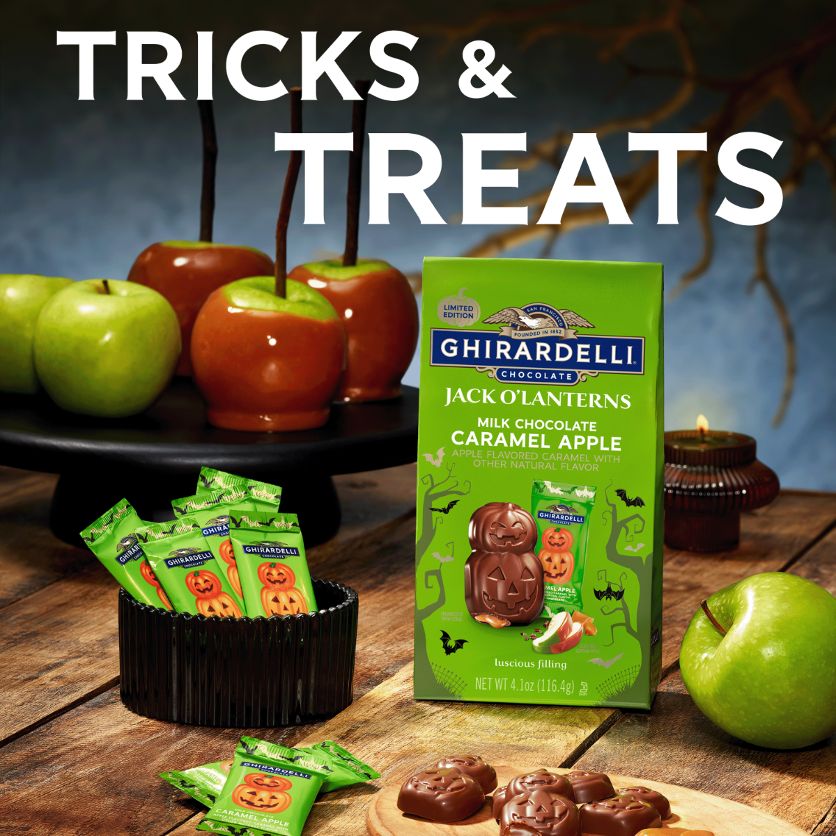 Milk Chocolate Caramel Apple Jack O' Lanterns Case Pack (500 ct) - Image 5