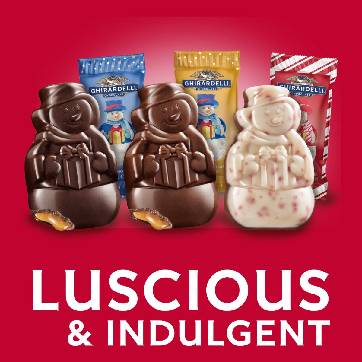 Assorted Chocolate Snowmen Extra Large Bag (Case of 6) - Image 3
