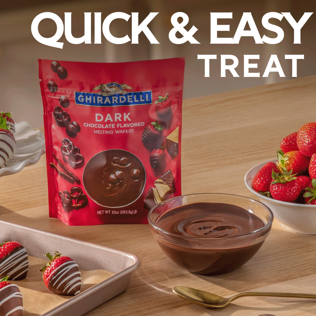 Dark Chocolate Flavored Melting Wafers (Case of 6 Bags) - Image 3