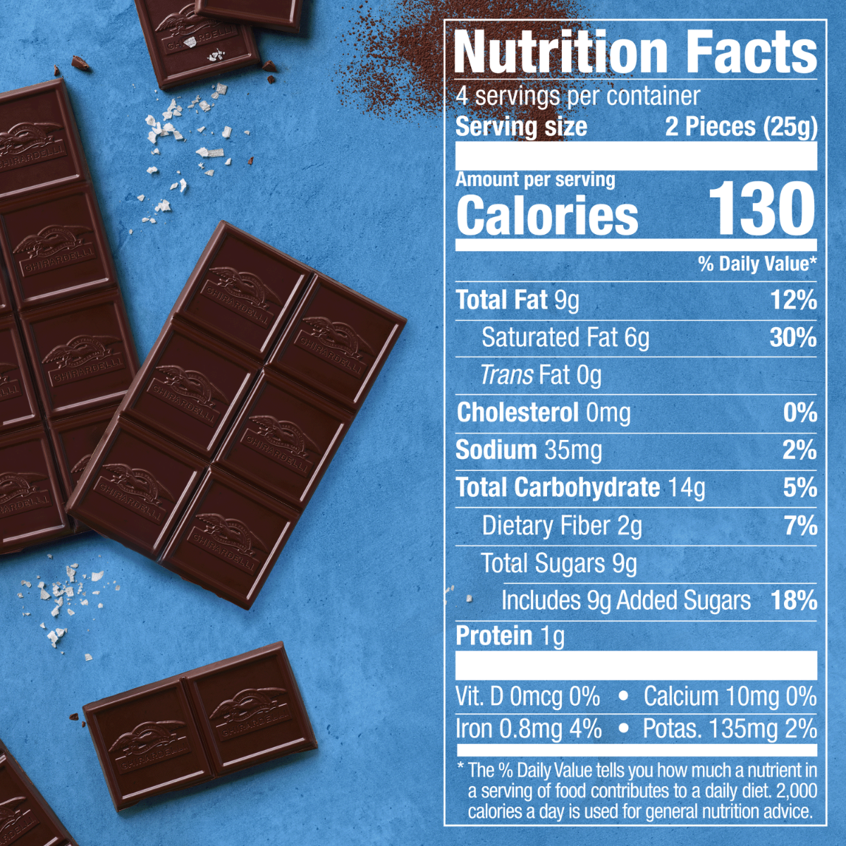 Intense Dark Sea Salt 60% Cacao Dark Chocolate Bar (Case of 12) - Image 4