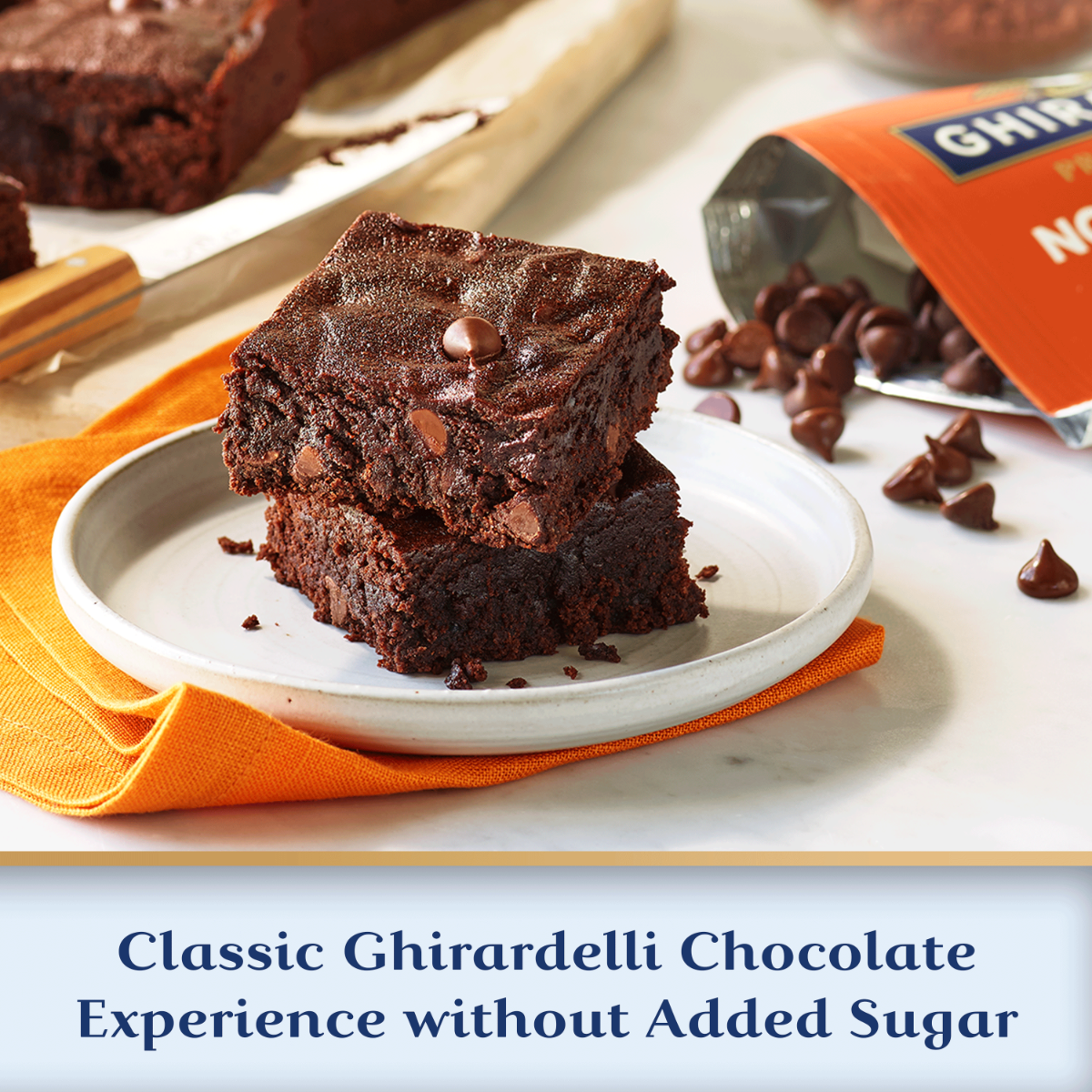 Ghirardelli No Sugar Added Dark Chocolate Chips (Case of 12) - Image 5