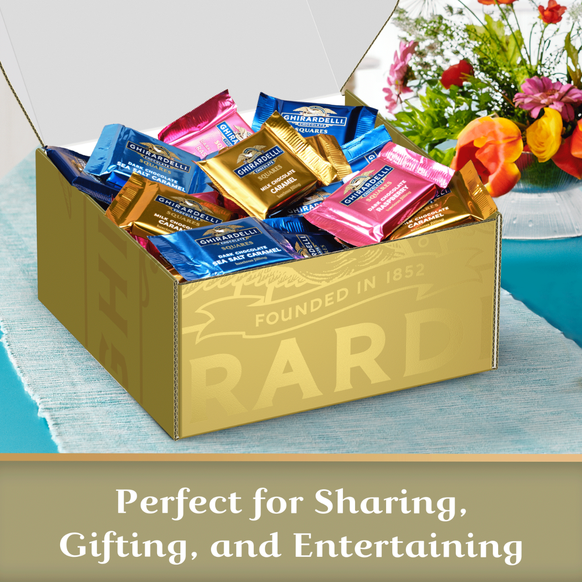 Alternative view of Ghirardelli Premium Assorted Chocolate Squares Gift Box