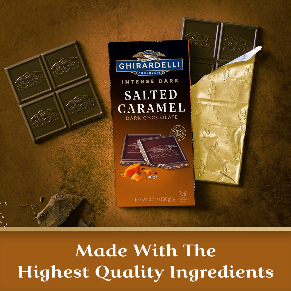 Intense Dark Salted Caramel Dark Chocolate Bar (Case of 12) - Image 3