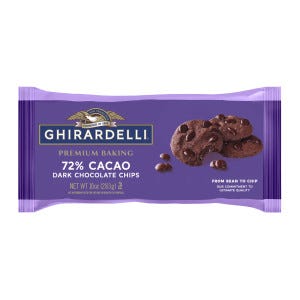Alternative view of Ghirardelli 72% Cacao Dark Chocolate Premium Baking Chips (Case of 12 Bags)