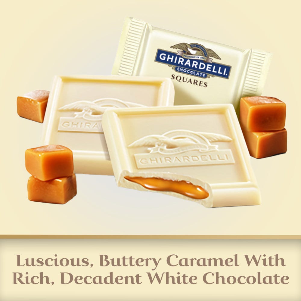 White Chocolate Caramel SQUARES Medium Bag (Case of 6) - Image 3