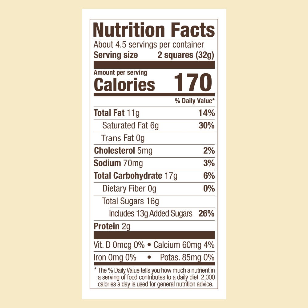 White Chocolate Caramel SQUARES Medium Bag (Case of 6) - Image 9