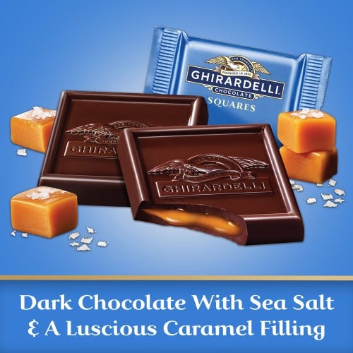 Dark Chocolate Sea Salt Caramel SQUARES Case Pack (430 ct) - Image 3
