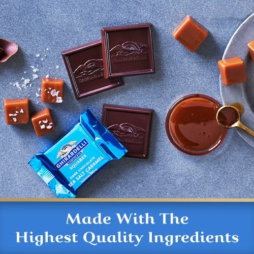 Dark Chocolate Sea Salt Caramel SQUARES Case Pack (430 ct) - Image 5