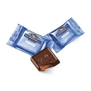 Alternative view of Dark Chocolate Sea Salt Caramel Minis Bulk Case Pack (900 ct)