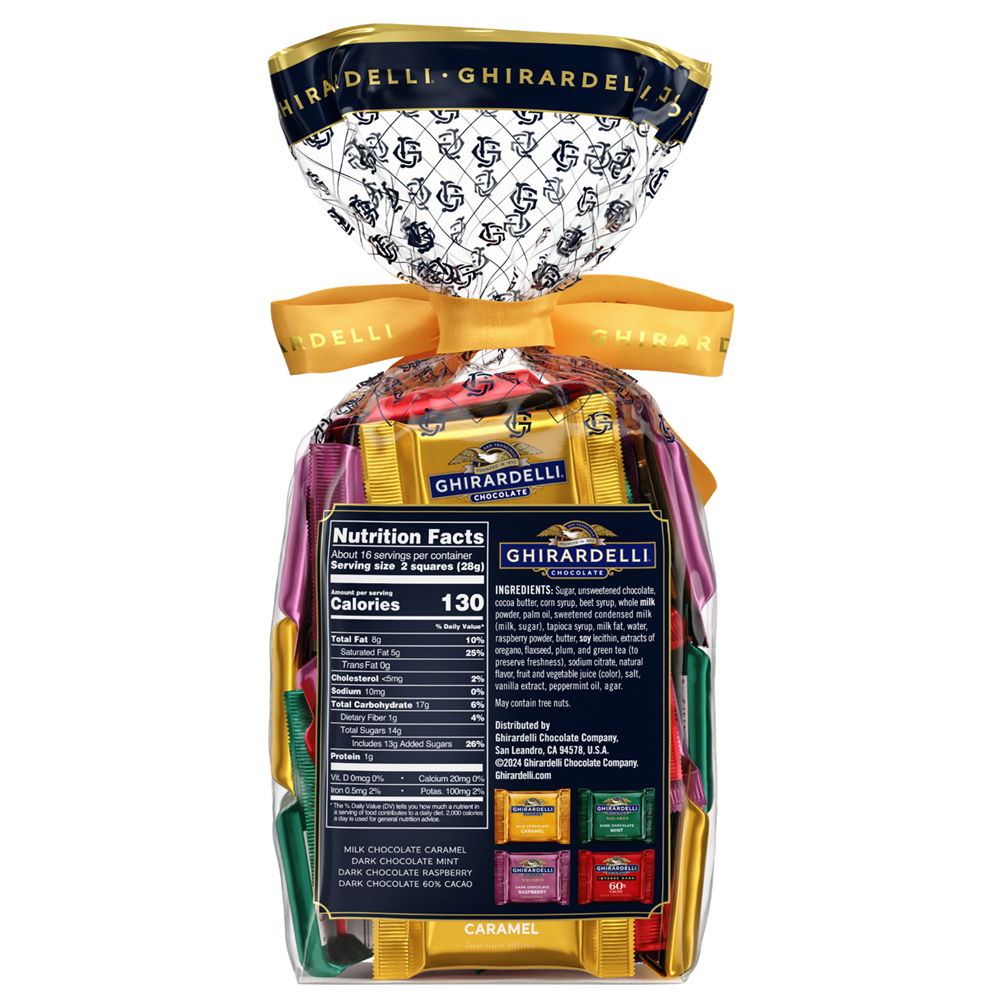 Alternative view of Assorted Chocolate SQUARES Gift Bag 1lb