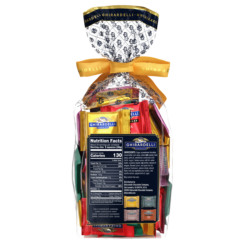 Alternative view of Assorted Chocolate SQUARES Gift Bag 2lb