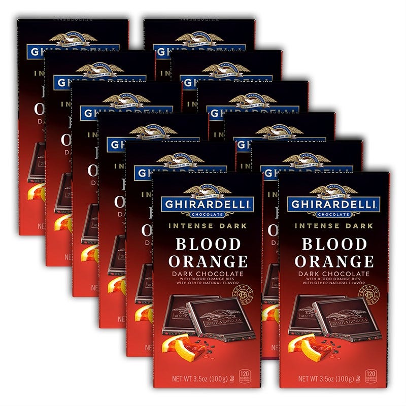 Alternative view of Intense Dark Blood Orange Dark Chocolate Bar (Case of 12)