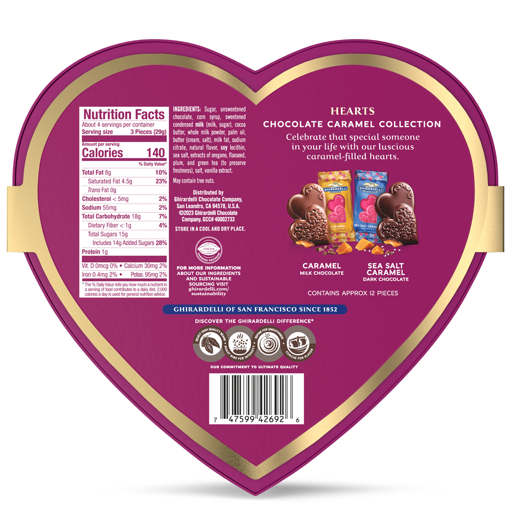 Alternative view of Chocolate Caramel Hearts Gift Box