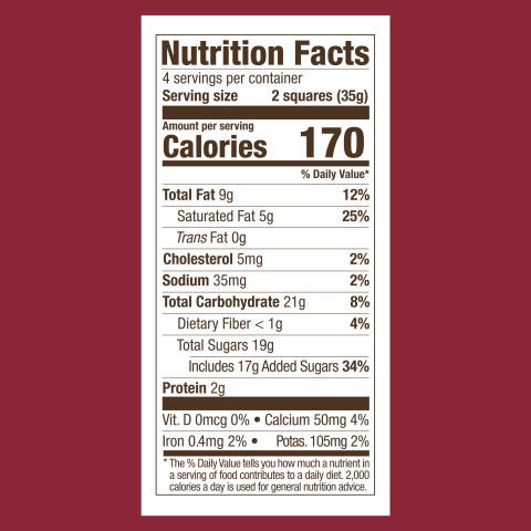Double Chocolate Milk Chocolate Squares Bars with Chocolate Filling (case of 10) - Image 5