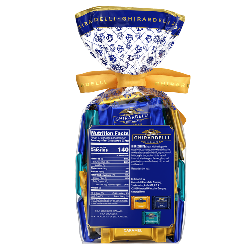 Alternative view of Milk Chocolate Assorted SQUARES Gift Bag 1lb