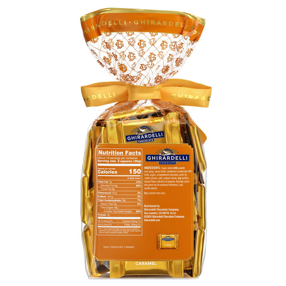 Alternative view of Milk Chocolate Caramel SQUARES Gift Bag 1lb