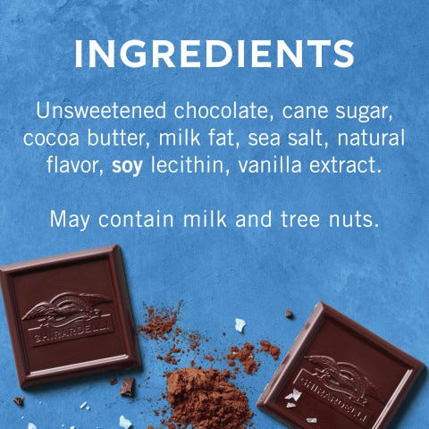 Intense Dark Sea Salt 60% Cacao Dark Chocolate Squares Medium Bag (Case of 6) - Image 4