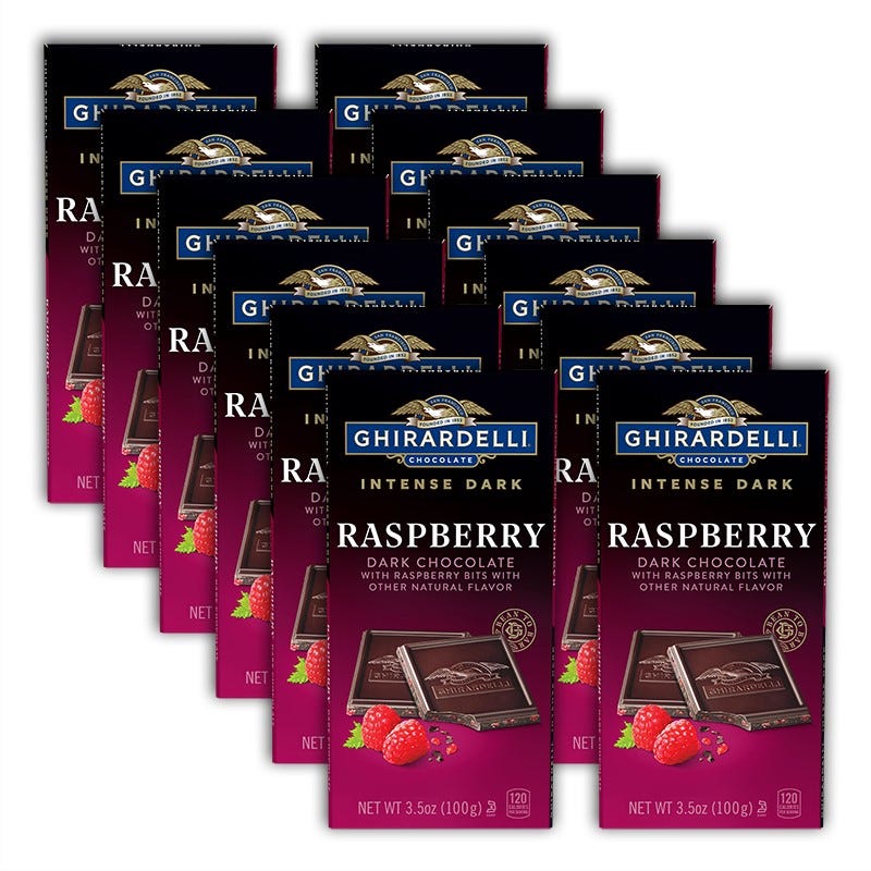 Alternative view of Intense Dark Raspberry Dark Chocolate Bar (Case of 12)
